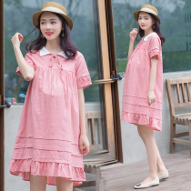 Pregnant Women summer clothes 2019 fashion dress foreign style tide Mother New coat female summer fairy Super fairy skirt