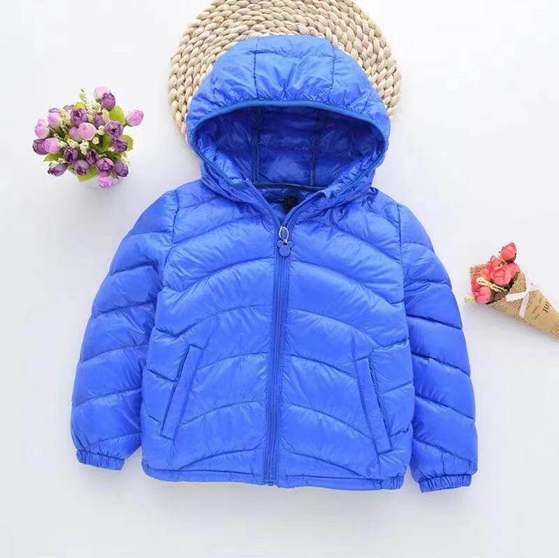 (naughty 99) children light and thin down clothes small and medium boy girl white duck suede down inner jacket autumn and winter