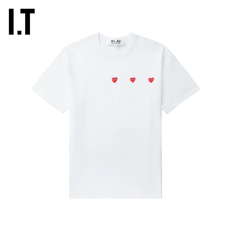 ИТ CDG Play Comme des Garcons Чуаньцю Бао Линг базовая рубашка-поло круглый вырез короткий рукав футболка