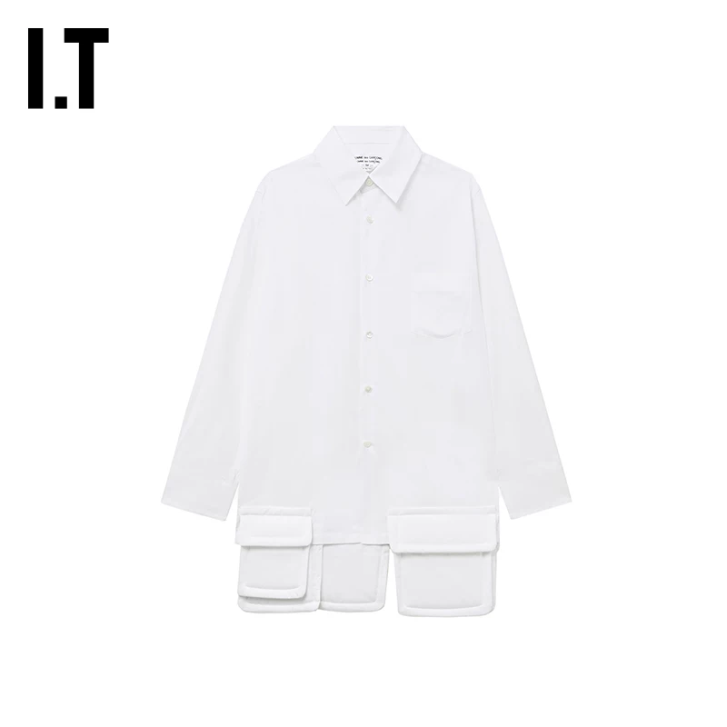 IT CDG COMME DES GARCONS COMME DES GARCONS женская полуприлегающая рубашка до талии