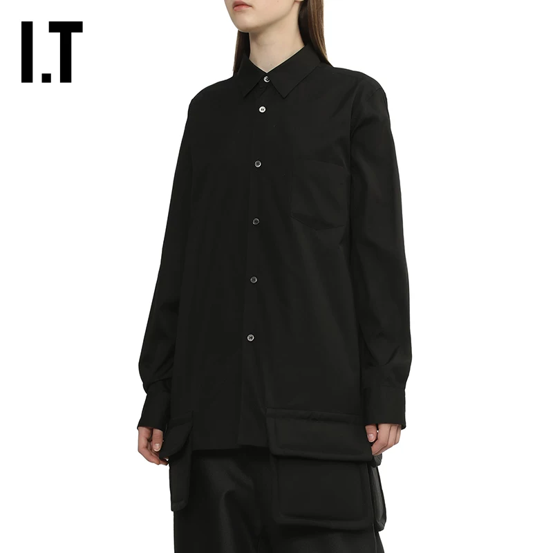 IT CDG COMME DES GARCONS COMME DES GARCONS женская полуприлегающая рубашка до талии