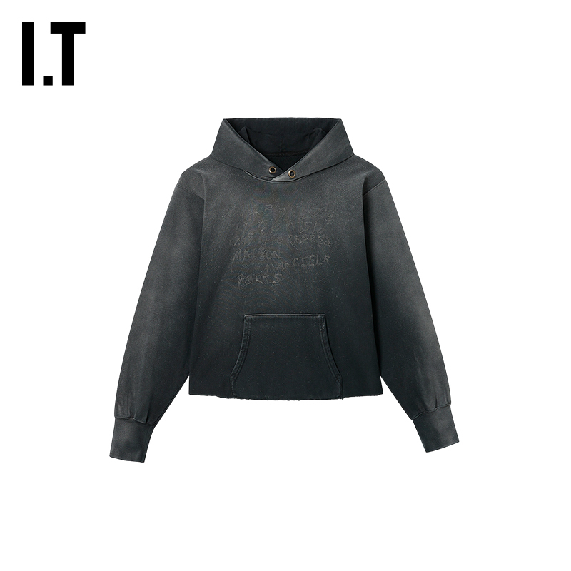 It Maison Margiela Women's Hooded Sweatshirt New Retro Street Fashion Distressed Loose Hoodie It Maison Margiela Women's Hooded Sweatshirt New Retro Street Fashion Distressed Loose Hoodie