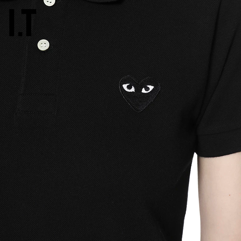 Поло женское IT CDG PLAY COMME des GARÇONS Rei Kawakubo с персонализированной lovable стежкой