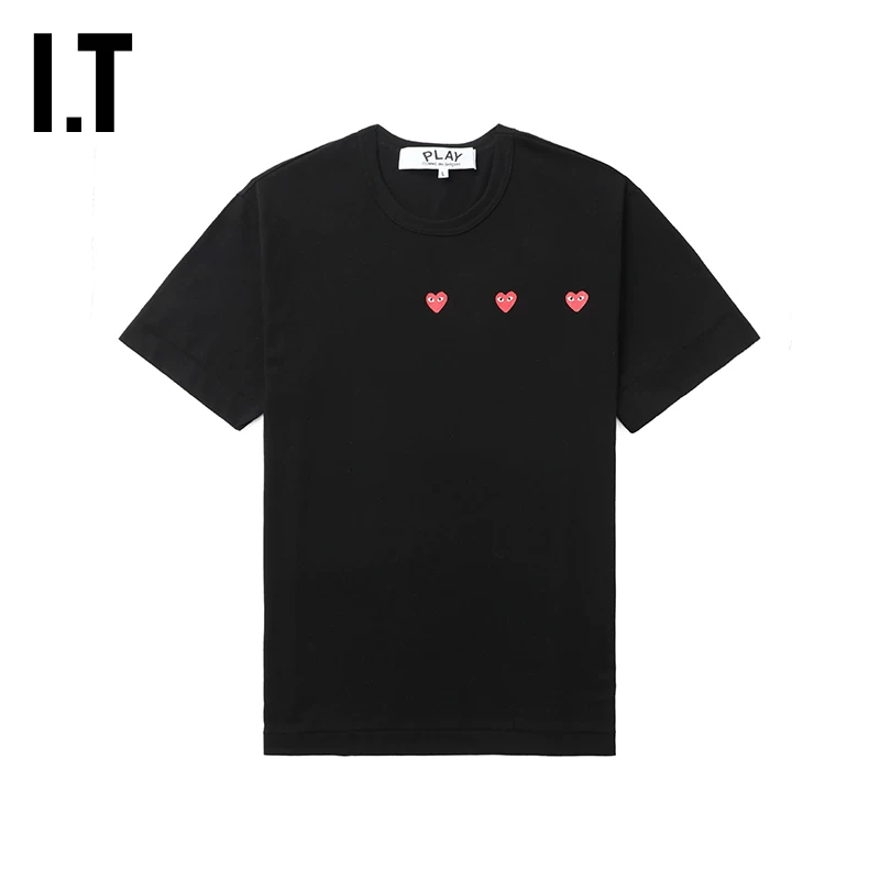 ИТ CDG Play Comme des Garcons Чуаньцю Бао Линг базовая рубашка-поло круглый вырез короткий рукав футболка