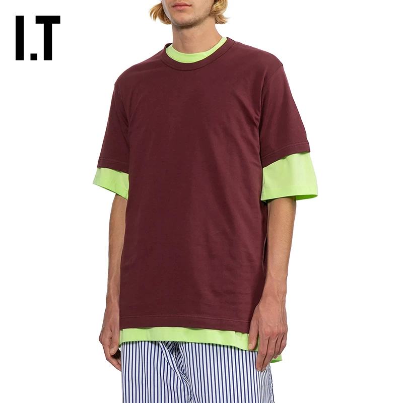 [IT CDG COMME des GARCONS SHIRT男装纯色短袖T恤新款简约基础款]