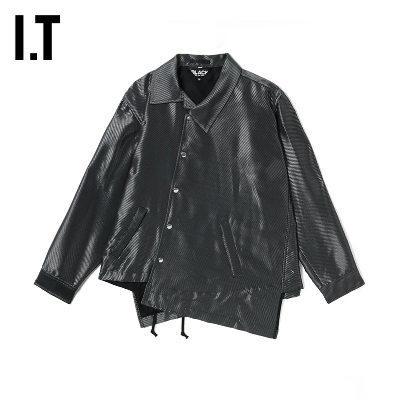 IT CDG COMME des GARÇONS HOMME BLACK парный асимметричный наклонный пиджак