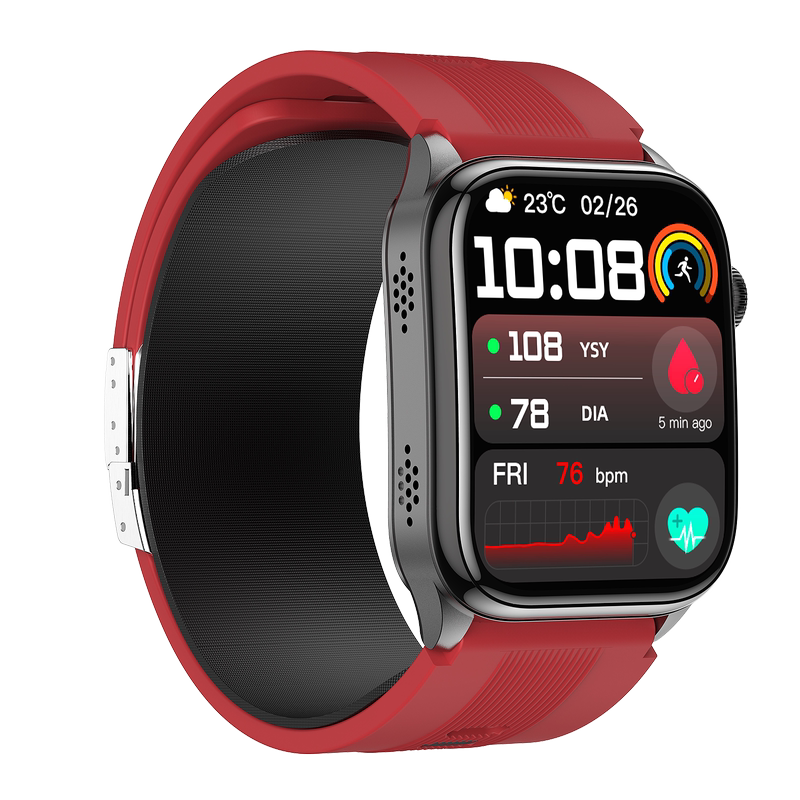 High-End Air Pump Airbag Type Blood Pressure Measuring Smart Watch, High-Precision Blood Glucose, Bluetooth Call Bracelet, Uric Acid Dynamic Assessment, Electrocardiogram, Health Remote Sleep and Heart Rate Monitoring Instrument, Official Genuine Product