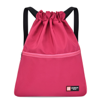 Drawstring backpack for men and women Waterproof backpack Large capacity outdoor sports student bag Lightweight drawstring travel bag