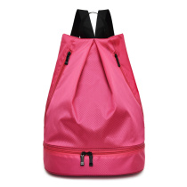Drawstring drawstring Unisex shoulder bag Simple lightweight Nylon fabric Outdoor sports travel large capacity backpack