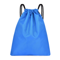Custom drawstring pocket nylon cloth shoulder bag men and women drawstring bag advertising fitness outdoor sports school bag group purchase LOGO