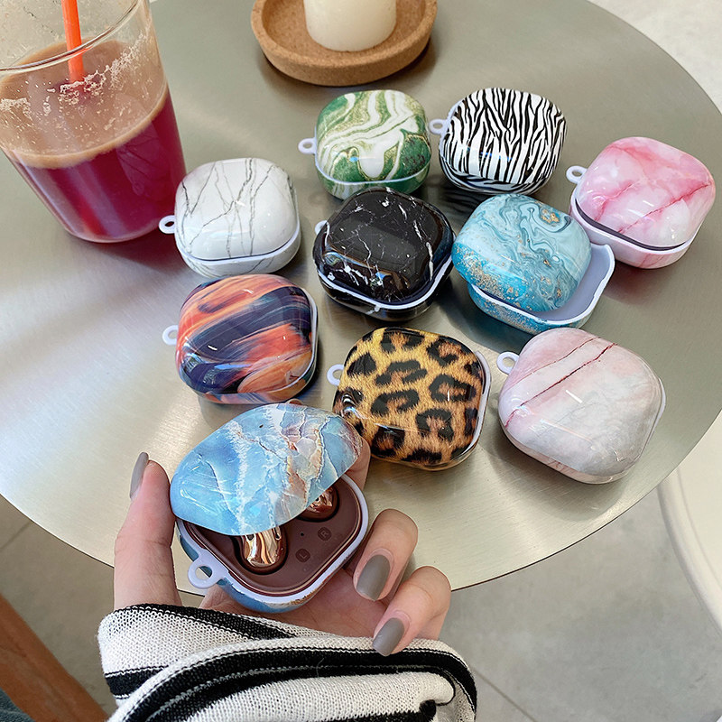 Samsung buds pro Bluetooth headset for simple marble hard case glue free for live wireless headphones fashion Galaxy Buds Live anti-fall tide loss p