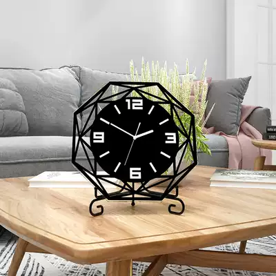 Nordic creative clock living room clock desk ornaments modern simple bedroom silent clock personality decorative clock