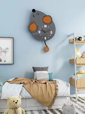 New children's room wall clock modern bedroom Cartoon creative decorative clock living room home fashion silent clock