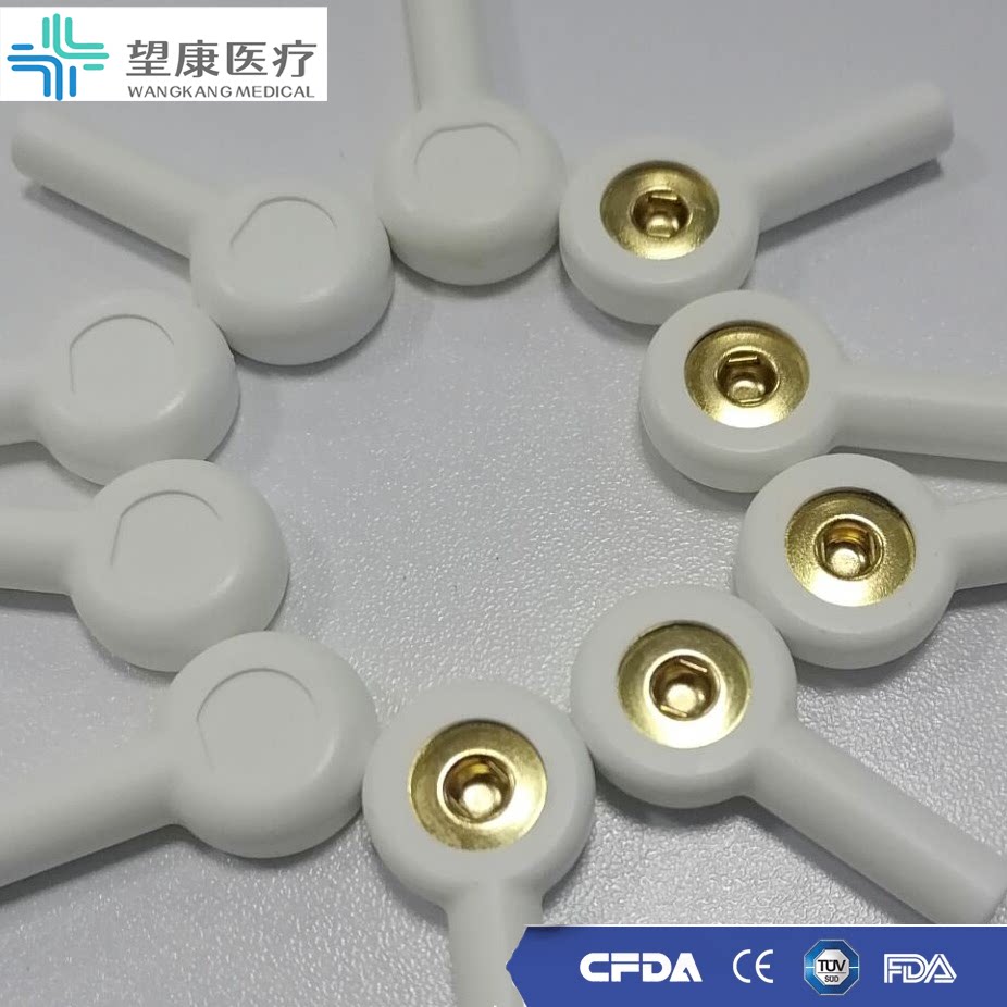 厂销通用4.03.0电极转换扣子按扣心电图机导联线专用配件转换夹扣