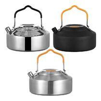1L Portable Camping Boil Water Kettle Stainless Outdoor BBQ