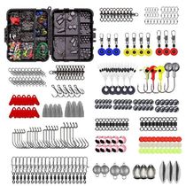 Fishing Tackle Set Bass Filing Kit 257pcs Weights Swinkers