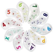 Golf Club Covers Golf Iron Covers Set PU Leather Golf Iron