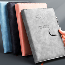Notebook simple ins Wind Magnetic buckle thickened exquisite leather face college student diary work Business Office a5 super thick notepad