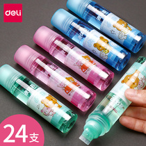 Del liquid glue childrens transparent office stationery supplies students use small bottles to make Crystal mud special color cartoon multifunctional glue stick washable