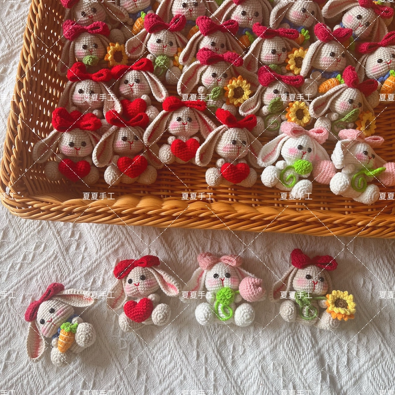 【Finished Product】Winning the Prize in One Fell Swoop, the Cute Handmade Rabbit Keychain and Bag Charm Is Like a Rabbit's Tail Wagging in the Wind