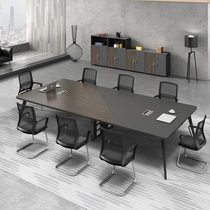 Office furniture Conference table Long table Office desk Simple modern conference room table and chair combination Long table Large negotiation table