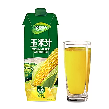 佰恩氏NFC鲜榨玉米汁红豆汁1升*6瓶