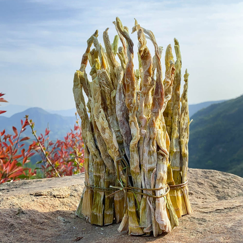 South Anhui bamboo Township flat tip bamboo shoots dry tender small bamboo shoot tip to old root 250 grams bag