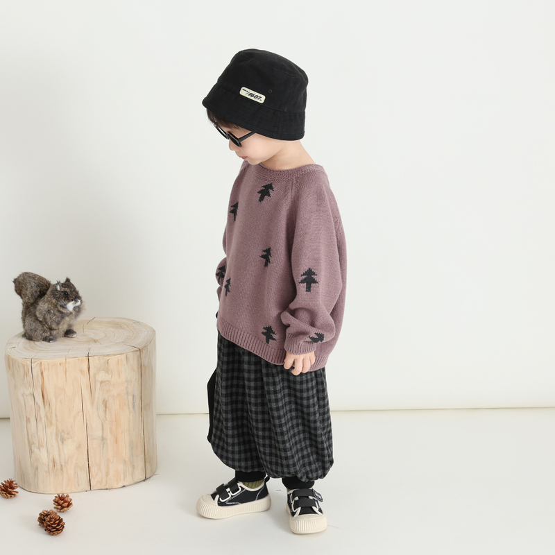Beautiful Colors~ Children's Sweater for Single Wear, 2026 Autumn New Korean Style Loose Knit Sweater