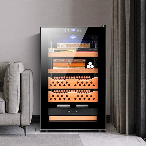 Jiahuang ck-68c кубинский сигарный шкаф Постоянный температура и влажность Мини-красное вино двойное кабинет.