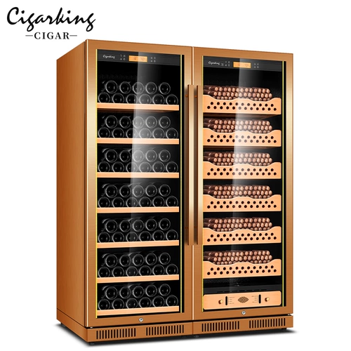 Jiahuang CK-168CW2 Сигарный шкаф, интеллектуальная постоянная температура и влажность нержавеющая сталь