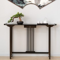 New Chinese-style solid wood porch table Zen Xuantai flower frame corridor door director case for table hotel Duanjing platform