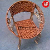 Rattan stool rattan chair home small stool outdoor fashion plastic low stool back chair iron coffee table