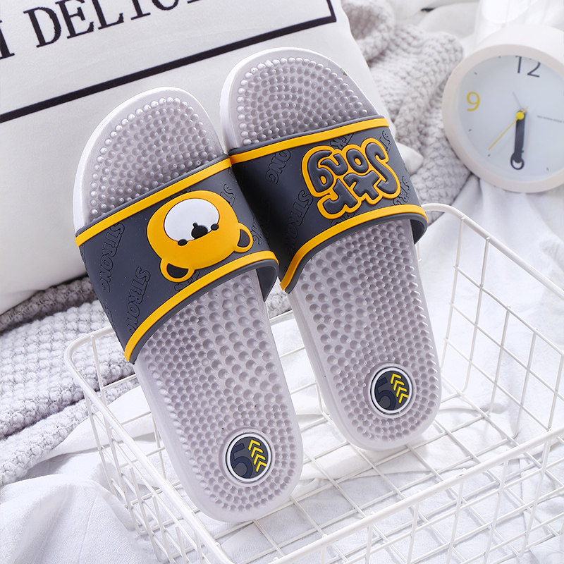 Massage Slippers Men's Summer Acupoint Pedicure Foot Therapy Shoes Reflexology Shoes Reflexology With Stab Non-slip Waterproof Bath Bathrooms Sandals Home