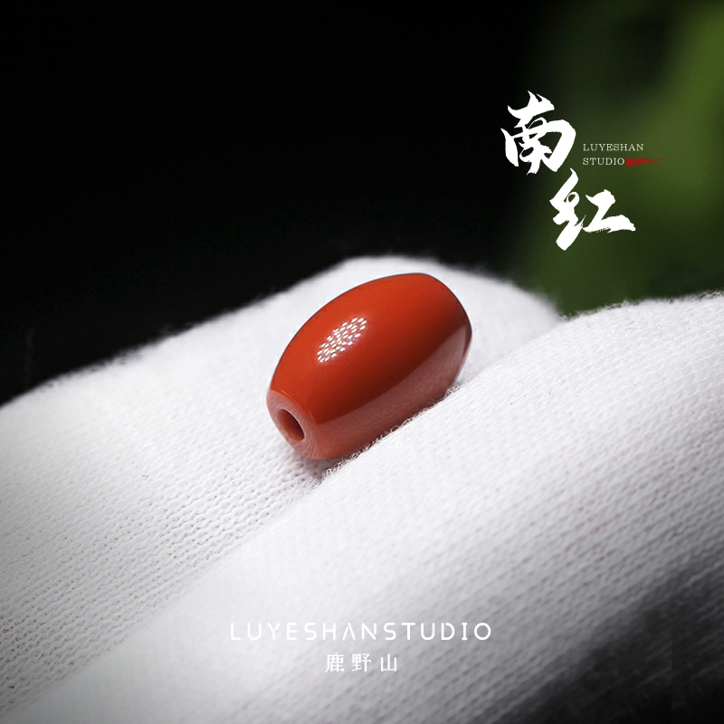 Full-Bodied Southern Red Long Barrel Beads, Jujube Beads, Top-Waist Matching Beads, 108 Beads, Passion Fruit Seed, Vajra Star Moon Bodhi Bracelet DIY Accessories
