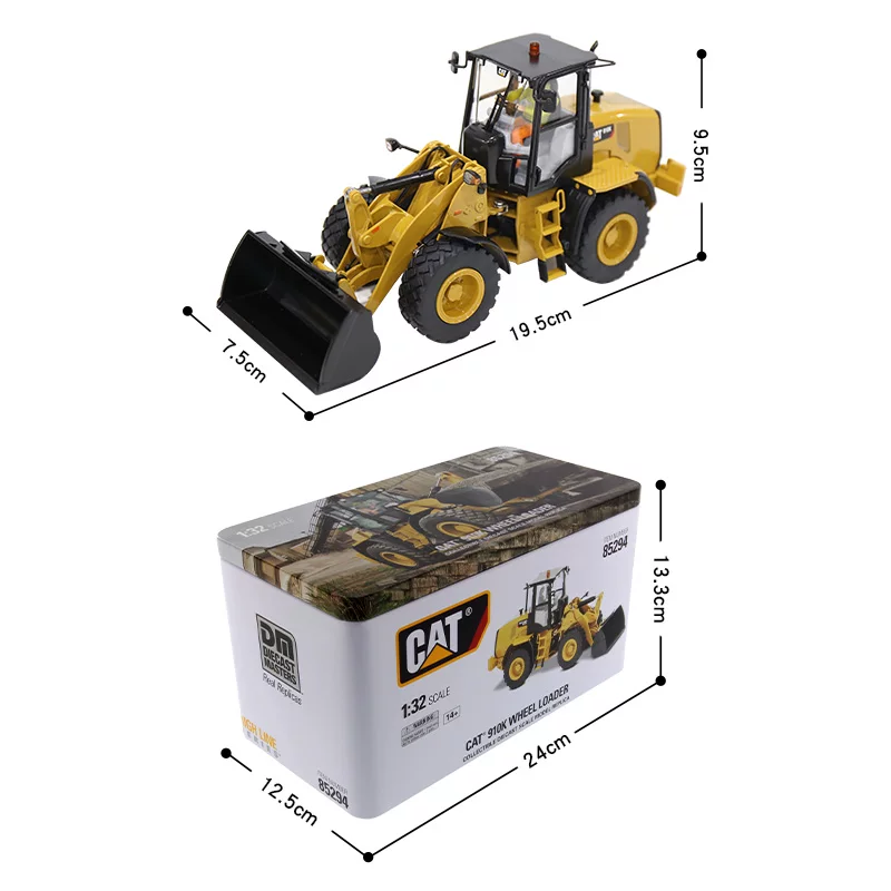 Кит Caterpillar 910K колесный погрузчик сплав имитационная инженерная техника автомобильные украшения 1:32 моделирование стекающий/сложенный