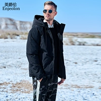 Демисезонный пуховик, удерживающая тепло мужская трендовая куртка, с вышивкой