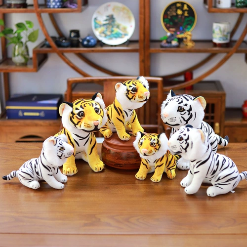 Реалистичная тряпичная кукла, плюшевый талисман, милая игрушка, тигр, талисман года, подарок на день рождения