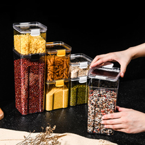 Sealed cans Clear Plastic Household Kitchen Spice Food Nut Tea Storage Tins Grain Storage Box