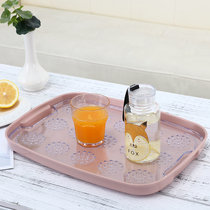 Creative double thickened drain plate Multi-function deli plate Fruit plate Transparent cup holder Modern living room cup tray