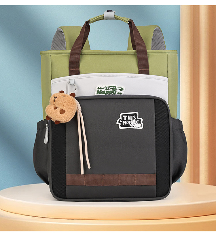 Исправлению сумки 小学生补习袋防水轻便美术文具收纳袋儿童书包男女孩大容量补课袋