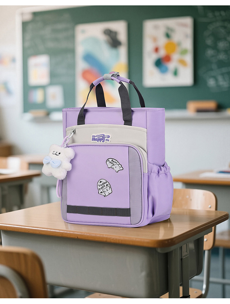 Исправлению сумки 小学生补习袋防水轻便美术文具收纳袋儿童书包男女孩大容量补课袋