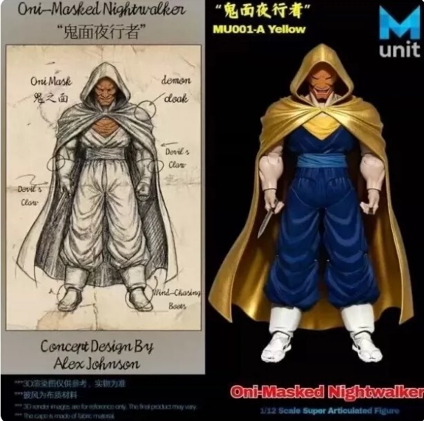 Mp Ghostface Nightwalker 3.0 Body 1/12 Action Figure