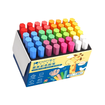 Color Chalk Dust-free Children Black Board Newspaper For Home Teaching Teachers Special Water Soluble Red White Color Bright Crazy Multicolored Powder Pen Cap No Dust Chalk Cake Suit