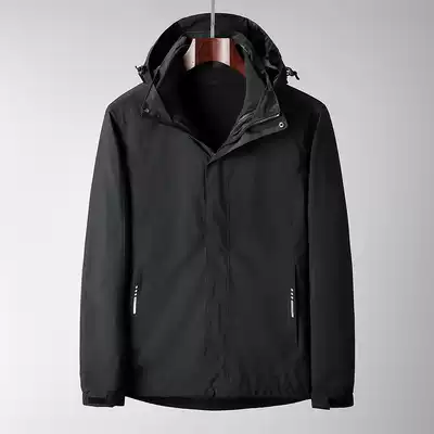 Outdoor travel suit men's three-in-one Tide brand Korean jacket fleece detachable mountaineering clothing charge women