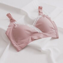  Pregnant womens underwear summer thin section pregnancy non-pure cotton pregnancy mid-and late-stage breastfeeding bra cover bra female feeding gathered