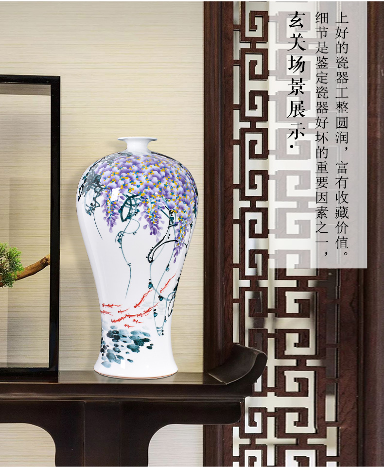 The Master of jingdezhen ceramics vase hand - made sabingga sukdun dergici jimbi living room TV cabinet rich ancient frame of Chinese style household furnishing articles