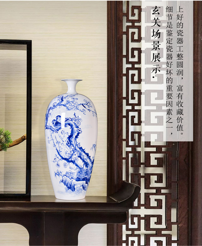 The Master of jingdezhen ceramic hand - made harbinger figure vases, flower arranging Chinese style living room TV cabinet porch decoration furnishing articles