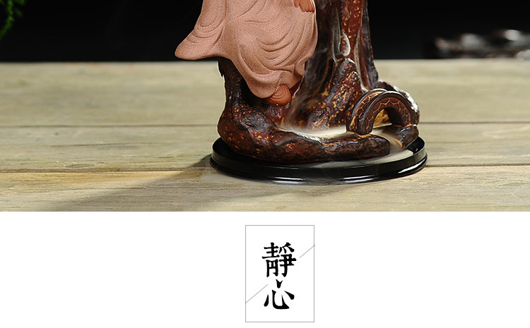 Mountain stream back censer ceramic crafts household sandalwood smoked censer creative interior furnishing articles large living room