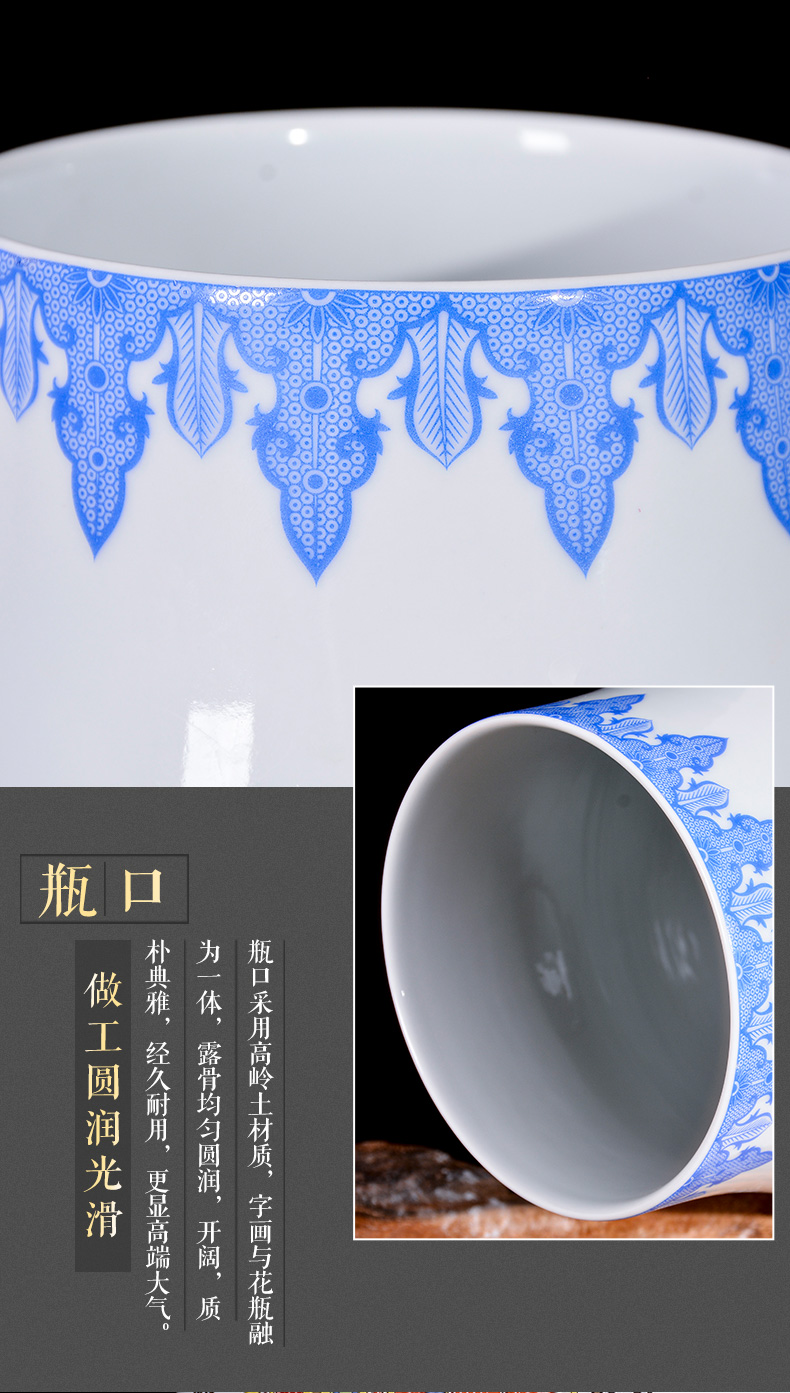 Jingdezhen ceramics powder enamel vase furnishing articles home Chinese flower arranging the sitting room porch wine TV ark, adornment