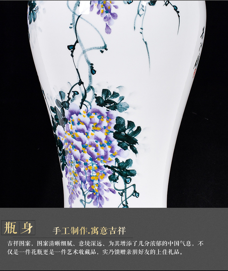 The Master of jingdezhen ceramics vase hand - made sabingga sukdun dergici jimbi living room TV cabinet rich ancient frame of Chinese style household furnishing articles